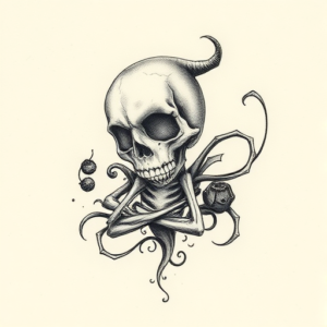 Micro Realism Halloween Tattoo