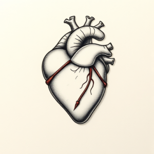 Micro-Realism Heart Tattoo