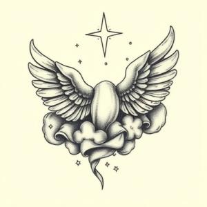 Micro-Realism Heaven Tattoo