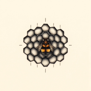 Micro Realism Honeycomb Tattoo