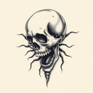 Micro-Realism Horror Tattoo