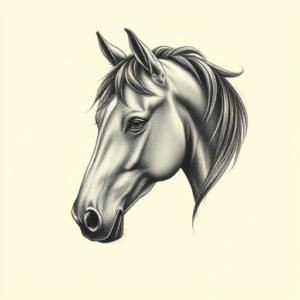 Micro-Realism Horse Tattoo