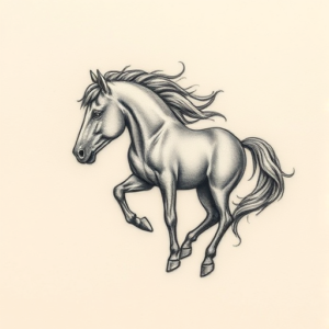 Micro Realism Horse Tattoo