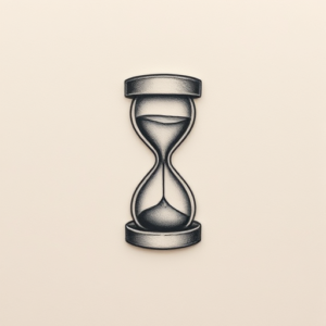 Micro Realism Hourglass Tattoo