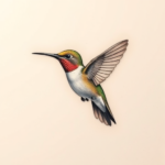 Micro Realism Hummingbird Tattoo
