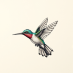 Micro-Realism Hummingbird Tattoo