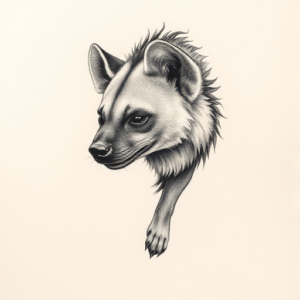 Micro Realism Hyena Tattoo