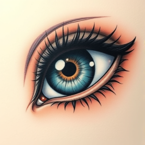 Micro-Realism Iris Tattoo