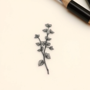 Micro Realism Ivy Tattoo