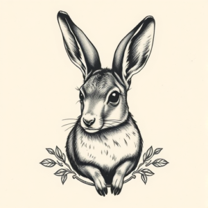Micro-Realism Jackalope Tattoo
