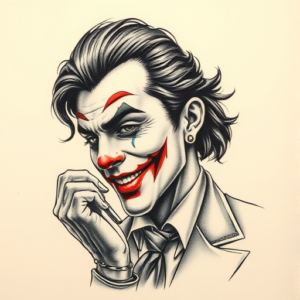 Micro-Realism Joker Tattoo