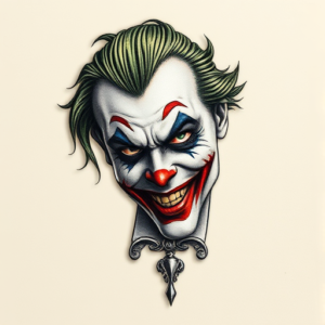 Micro Realism Joker Tattoo