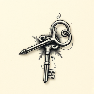 Micro-Realism Key Tattoo