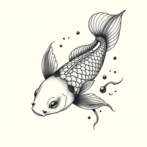 Micro-Realism Koi Tattoo