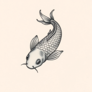 Micro Realism Koi Tattoo