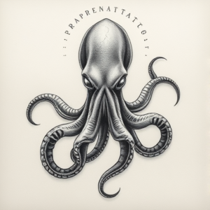 Micro Realism Kraken Tattoo