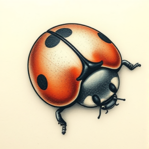 Micro Realism Ladybug Tattoo