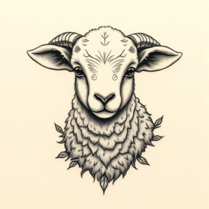 Micro-Realism Lamb Tattoo