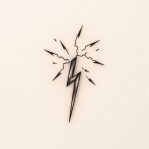 Micro Realism Lightning Tattoo