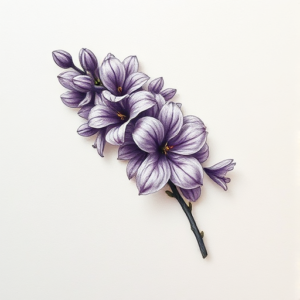 Micro Realism Lilac Tattoo