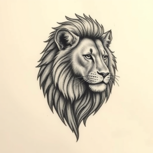 Micro-Realism Lioness Tattoo