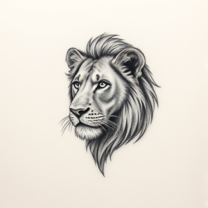 Micro Realism Lioness Tattoo