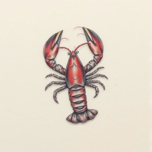 Micro Realism Lobster Tattoo