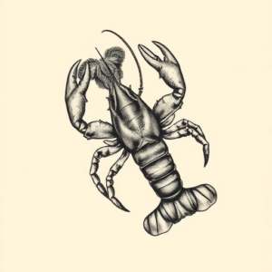 Micro-Realism Lobster Tattoo