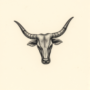 Micro Realism Longhorn Tattoo