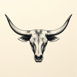 Micro-Realism Longhorn Tattoo
