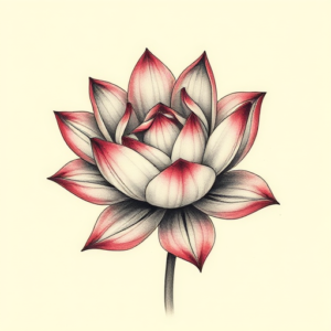 Micro-Realism Lotus Tattoo