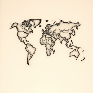 Micro-Realism Map Tattoo