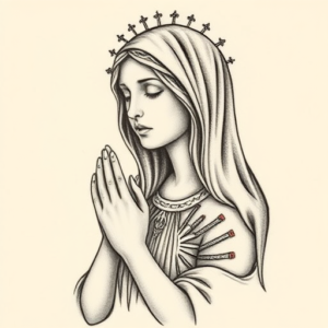 Micro-Realism Mary Tattoo