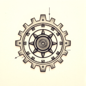 Micro Realism Mechanic Tattoo