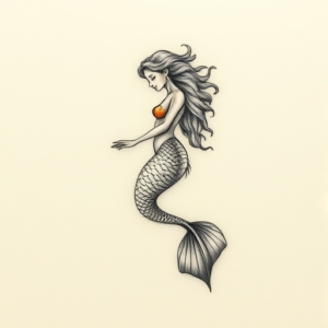 Micro Realism Mermaid Tattoo