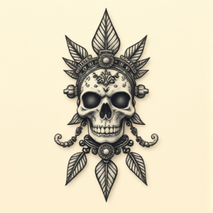 Micro Realism Mictlantecuhtli Tattoo