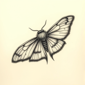 Micro-Realism Mothman Tattoo