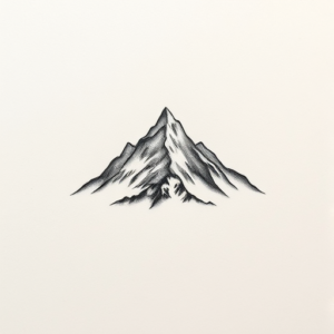 Micro Realism Mountain Tattoo
