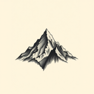 Micro-Realism Mountain Tattoo