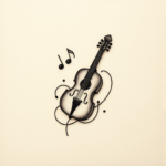 Micro Realism Music Tattoo