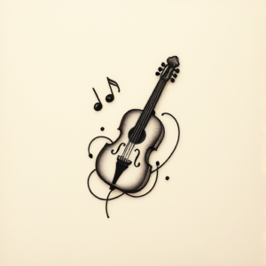 Micro Realism Music Tattoo