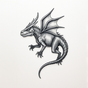 Micro Realism Mythosaur Tattoo