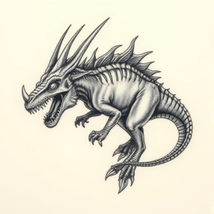 Micro-Realism Mythosaur Tattoo