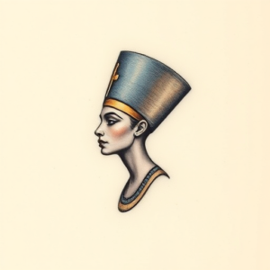 Micro Realism Nefertiti Tattoo