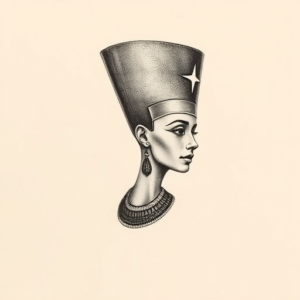 Micro-Realism Nefertiti Tattoo