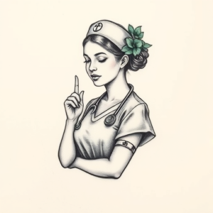 Micro Realism Nurse Tattoo