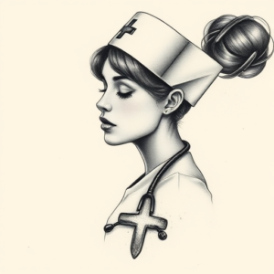 Micro-Realism Nurse Tattoo