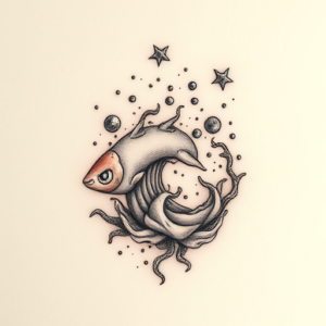 Micro-Realism Ocean Tattoo