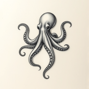 Micro Realism Octopus Tattoo