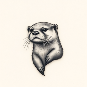 Micro Realism Otter Tattoo
